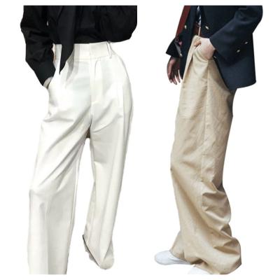 China Sustainably High Waist Loose All-match Fashion Wide-Leg Wiping Casual Women's Pants for sale