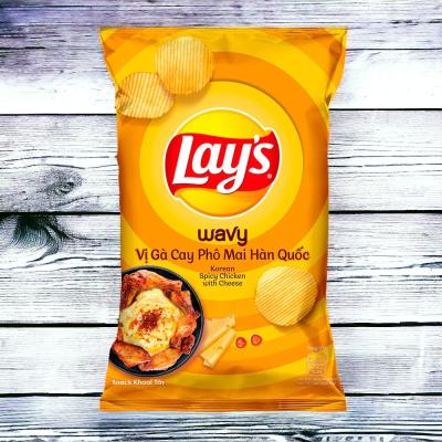 China Lay's 56g Korean Spicy Chicken with Cheese Chips - Case of 100 for Wholesale and Retail Sales for sale