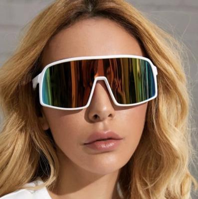 China New Style Big Frame UV Colorful Lens Anti UV Polarized Sunglasses Outdoor Fishing Men Women Goggle Anti Eyewear for sale