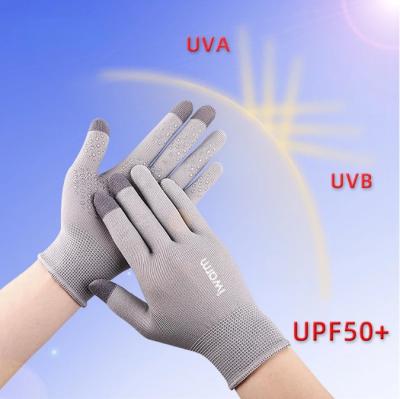 China Non-slip Gloves Outdoor Anti-ultraviolet Recycling Anti-skid Sun Protection Touch Screen Summer Men And Women Sunscreen Gloves for sale