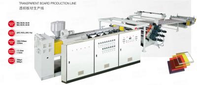 China PC PMMA PS MS Transparent Board Production Line 750kg/H 500kg/H Adjustable Layers for sale