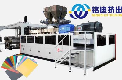 China Plastic PET PLA PP PS Plaat Extruder Productie Machine Line Te koop