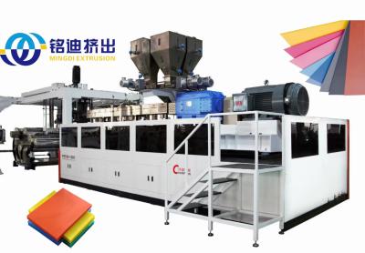 China PET PLA PP PS Multilayer Sheet Co-Extrusion Line Twin Screw Sheet Extruder Te koop