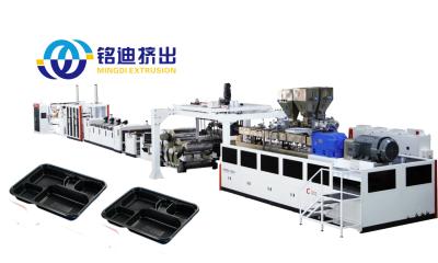 China Double Screw PET PLA Plastic Sheet Extrusion Line For Plastic Cups Thermoforming for sale