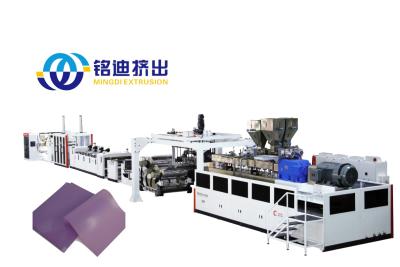 China MINGDI PP PE ABS Thick Board Production Line Plastic Sheet Extruder Full Automatic for sale