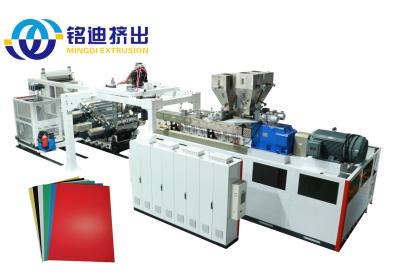 China PP PE ABS Sheet Extruder Thick Board Production Line 550-800kg/H Capacity for sale