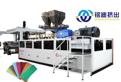 China PET recycling materiaal Thermoforming plaat productielijn Diep schroef water koeling Te koop