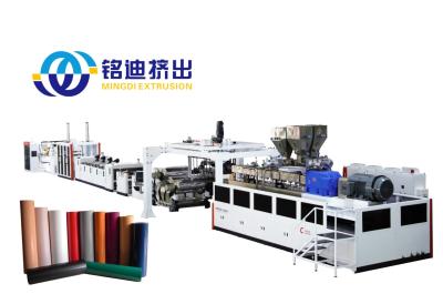 China MINGDI Automatic Control Extruder Machine PET PLA PP PS Sheet Film Extrusion Line for sale