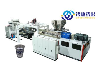 China PP PS Polypropyleen/polystyreen plaat productielijn voor thermoforming verpakkingsmachines voor kunststof extruder Te koop