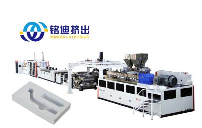 China Single Screw PE PP Sheet Production Line Extrusion Machine 600-1500mm Width for sale