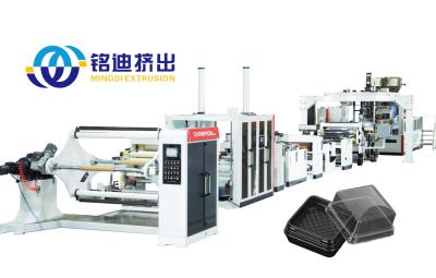 China PET Solid Transparent Board Extrusion Production Line Fully Automatc Twin Screw for sale