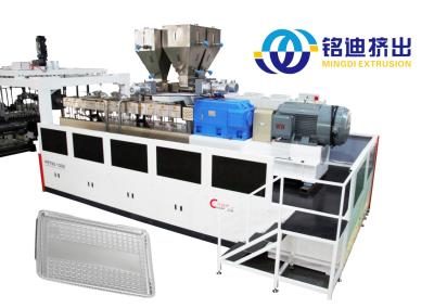 China 650-1550mm Width Twin Screw Extrusion Line for PLA and PET Sheet Production for sale