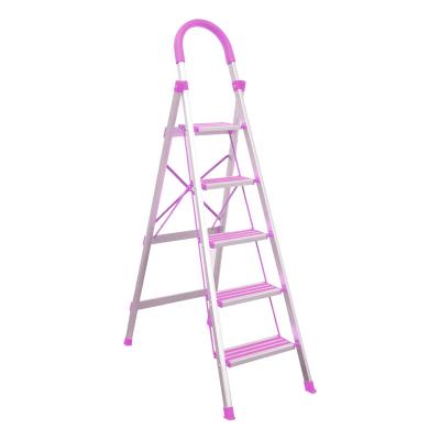 China Aluminum Universal Non-Slip Ladder 5 Steps Folding Padel Ladders Household Ladder Ladder With Handle for sale