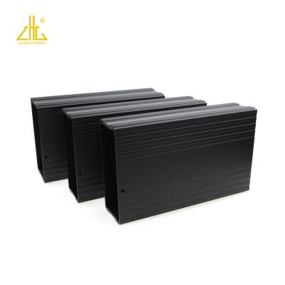 China Decorations Customize Producing Matt Anodized Black CNC Machining Aluminum Case For Lithium Battery for sale