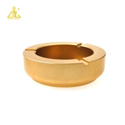 China Transportation Tools ZHONGLIAN Aluminum Gold Ashtray Profiles OEM CNC Aluminum Products for sale