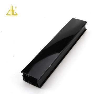 China ZHONGLIAN Aluminum Aluminum CNC Handle Grip Safety Security Black Powder Coated CNC Parts for sale