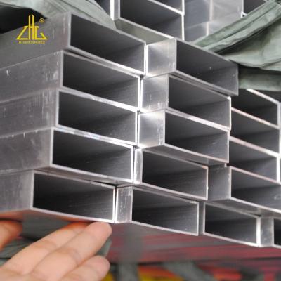 China Industry Rectangle Aluminum Pipe, Square Industrial Aluminum Pipe Extrusion, General Purpose Use Aluminum Tube Extrusion for sale