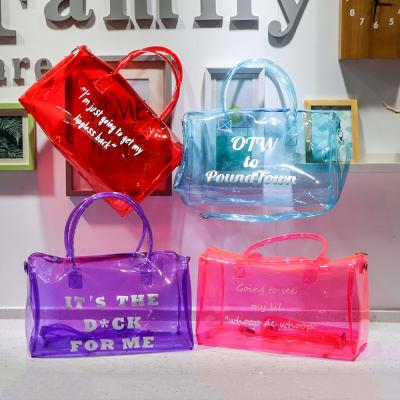 China Custom Team Women's Outdoor Gym Transparent Logo Leisure Sports Bag Waterproof Duffle Fitness for sale