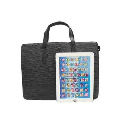 China Factory price waterproof 15 inch PU leather men's laptop bag in stock retro wholesale waterproof laptop briefcase for business for sale