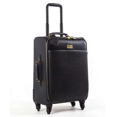 China High Quality High Quality Large Capacity ABS Trolley Luggage Bag Men Leather Luxury Black Designer Suitcases For Business for sale