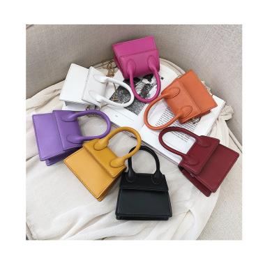 China Designer Luxury Mini Shoulder Cross Body Ladies Summer Fashion 2021 Women Leather Trim Bag Girls Clips Handbags for sale