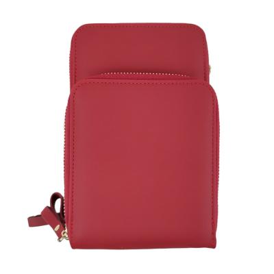 China Convenient Fashionable Small Cross - Stylish Body Waterproof PU Leather Cell Phone Bags and Cases with Shoulder Strap for Women for sale