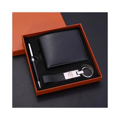 China Men's Wallets Belt Gift Sets PU Leather Pen Set High Quality Retro Style Wallet Custom Cheap Wholesale Waterproof Manufacturing for sale