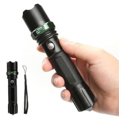 China New 2022 Alloy Material 10W Rechargeable Focusing Aluminum Light Focusing On Emergency Flashlight for sale