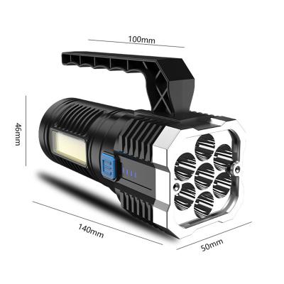 China Outdoor Activity Wholesale Price 20W Rechargeable Flashlight Powerful Power Failure Emergency for sale