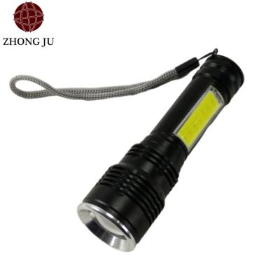 China 2022 Most Popular Aluminum Alloy Flashlight Fashion 10W Rechargeable Zoom Telescopic System Strong Light Paragraph for sale