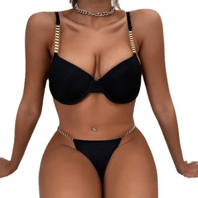 China Fashion Women's European Classic Underwear QUICK DRY Big Cup Ladies Sexy Bra Panty Set for sale