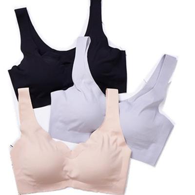 China QUICK DRY V set deep sleep one piece traceless underwear without underwire gather bra underwear set for sale