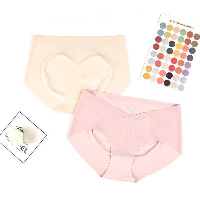 China Wholesale Antibacterial Cotton Twill Stockings Maternity Briefs for Pregnant Girl Women's Seamless Underwear Panties for sale