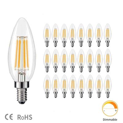 China Residential Clear Glass C35 LED Filament Bulb Lighting Hanging Decoration For Hotel LED Lamp Home Lights for sale