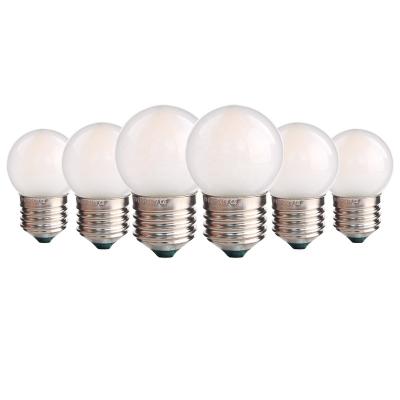 China Indoor and Outdoor G40 Frosted Glass Globe LED Filament Bulbs 1W 2700K 6000K E26 E27 LED BulbLight for Outdoor Backyard Handlamp Decoration for sale