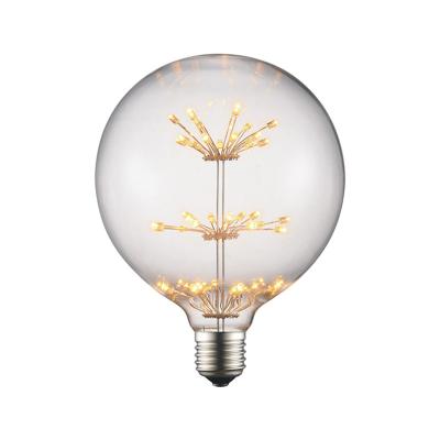 China Edison G125 Decorative Fancy Illumination Filament Bulb Retro Led Starry Night Sky Firework Decorate Bulbs Edison Lamp Hanging Lights for sale