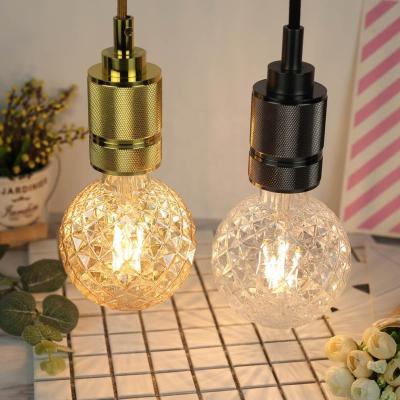 China Residential Vintage Filament Bulb 4w E26 E27 Bombillas Retro Glass Edison Fancy Lamp Pineapple LED Lamp for Decoration Lighting for sale