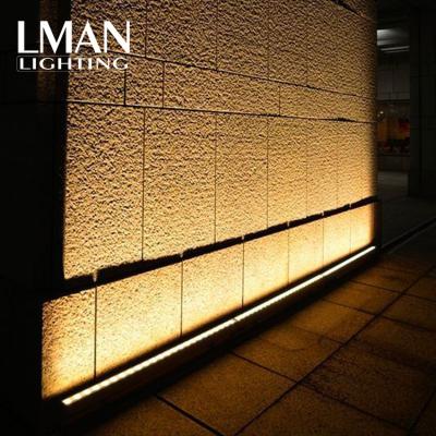 China Silicone LED Flexible Wall Seal Light Side Bend Linear Building Outside Strip Light Dimmable Ip67 12w Waterproof Led Linear Wall Seal Lamp for sale