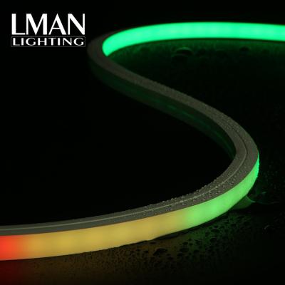 China Easy Installation Silicon Decoration Sign Ip65 Material Waterproof Dc24v Multi Color 16*16mm Led Neon Flexible Smd5050 Strip for sale