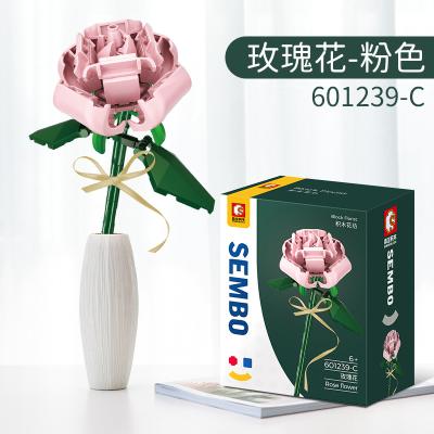 China Building Toy ToylinX Flower Bouquet Set Building Blocks With Box Adults Toys Flower Bouquet Creative Eternal Gift 975pcs for sale