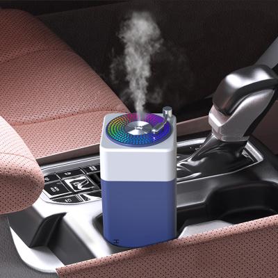 China Car Mini Air Humidifier Aroma Essential Ultrasonic Oil Diffuser For Home Car USB Fogger Mist Maker With Led Lamp for sale