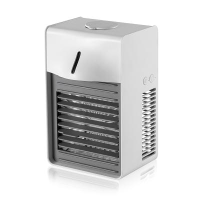 China Spray Mini Standing Air Conditioner Fan USB Rechargeable Water Mist Air Cooling Air Cooler Portable Small Fan for sale