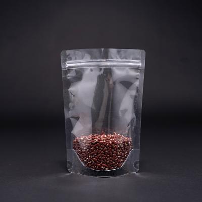 China Transparent Barrier Various Size Stand Up Pouch Dry Food Packaging Pouch With Zipper for sale