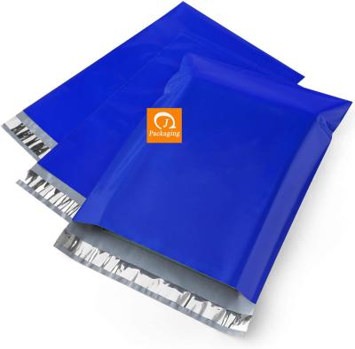 China OEM 14.5x19 Waterproof Shipping Bags Classic 100PC Blue Poly Mailers Wraps Mailers With Self Adhesive Blue Poly Bags Waterproof for sale