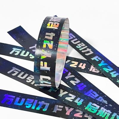 China Factory Fast Delivery Customization Tyvek Wristbands Laser Shiny Party Activity Wristband For Adult And Kid for sale