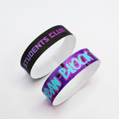 China Customizable Tyvek Event Wristband Bracelet Activity Event Party VIP Identification Paper Event Admission Wrist Bands for sale