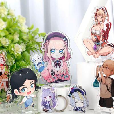 China Transparent Acrylic Keychain With Metal Ring Cartoon character Durable Silk Screen Printed Ideal Gift Acrylic Keychain for sale