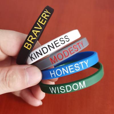 China Custom Printed Silicone Wristbands for Promotion and Gifts Length 20cm-25cm for sale