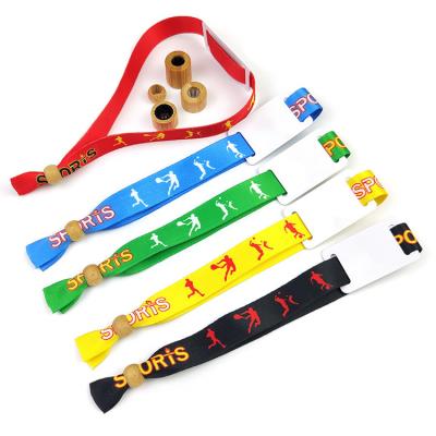 China Woven Cloth Fabric Wristbands For Concert Promotion Events Rromotional Gift for sale