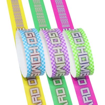 China Various Colors Full Color Print Wristband with Custom Logo Printing Neon for sale